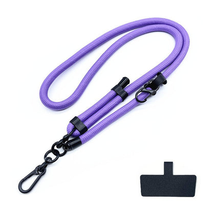 Cordão de Telefone Ajustável 1 Cm de Diâmetro Capa Universal Externa Transversal Ombro Cartão Corda de Pescoço Clipe Alça de Pulso Anti-perda