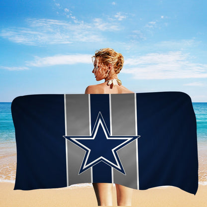 Dallas C-Cowboys Prayer Big Microfiber Beach Towels Quick Dry Towel Sand Beach Towels Pool Towel for Travel Swim Pool Yoga
