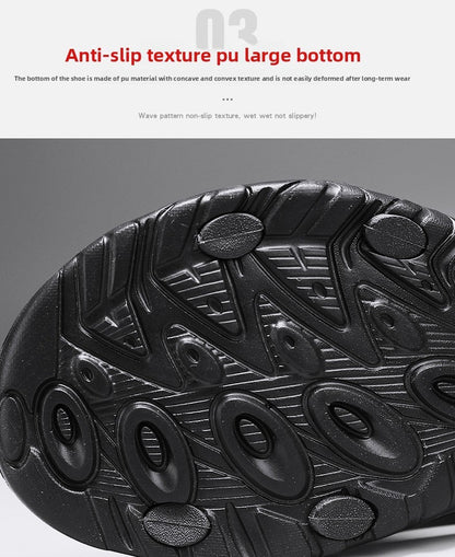 Summer Men Sandals PU Leather Lightweight Open Toe Flat Mens Casual Shoes Outdoor Walking Sandals for Men Beach Shoes Size 39-46