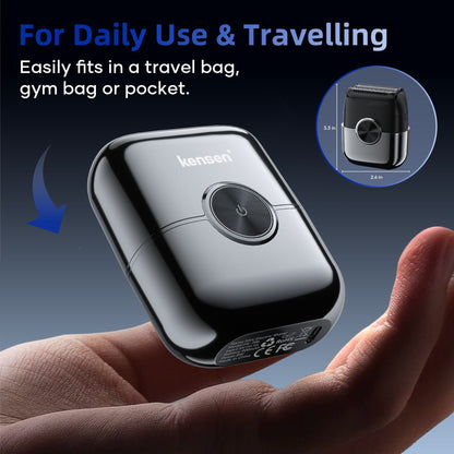 KENSEN S26 Electric Shaver for Men 4D Floating Blades Foil Shavers Waterproof 8000RPM Beard Trimmer Portable Mini Electric Razor