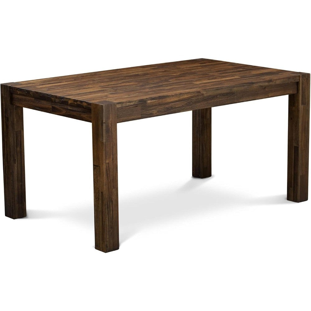 East West Furniture CN6-07-T Celina Dining Room Table - Rectangle Rustic Farmhouse Table , 36x60 Inch, Jacobean