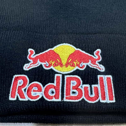 Embroidered Red Bull Knitted hat Beanie Winter Hat Unisex Warm Cap for Men And Women Red Bull Unclimbed Urine Hat