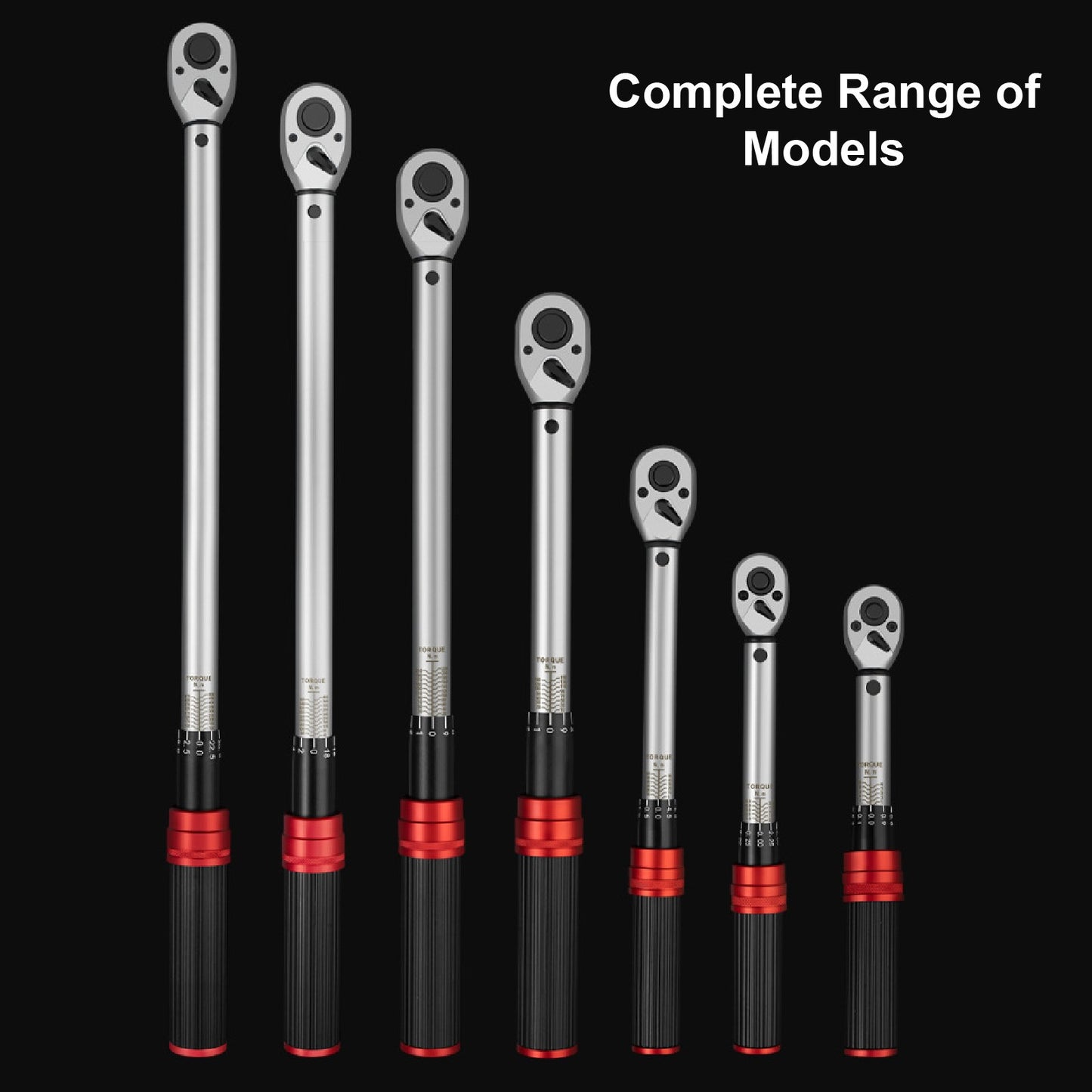 Conjunto de Chaves de Torque Ajustáveis 1/4" 3/8" 1/2" Chave de Torque Catraca Tipo Click Aço CRV Ferramenta de Reparo Industrial para Bicicletas