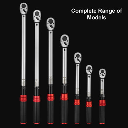 Conjunto de Chaves de Torque Ajustáveis 1/4" 3/8" 1/2" Chave de Torque Catraca Tipo Click Aço CRV Ferramenta de Reparo Industrial para Bicicletas