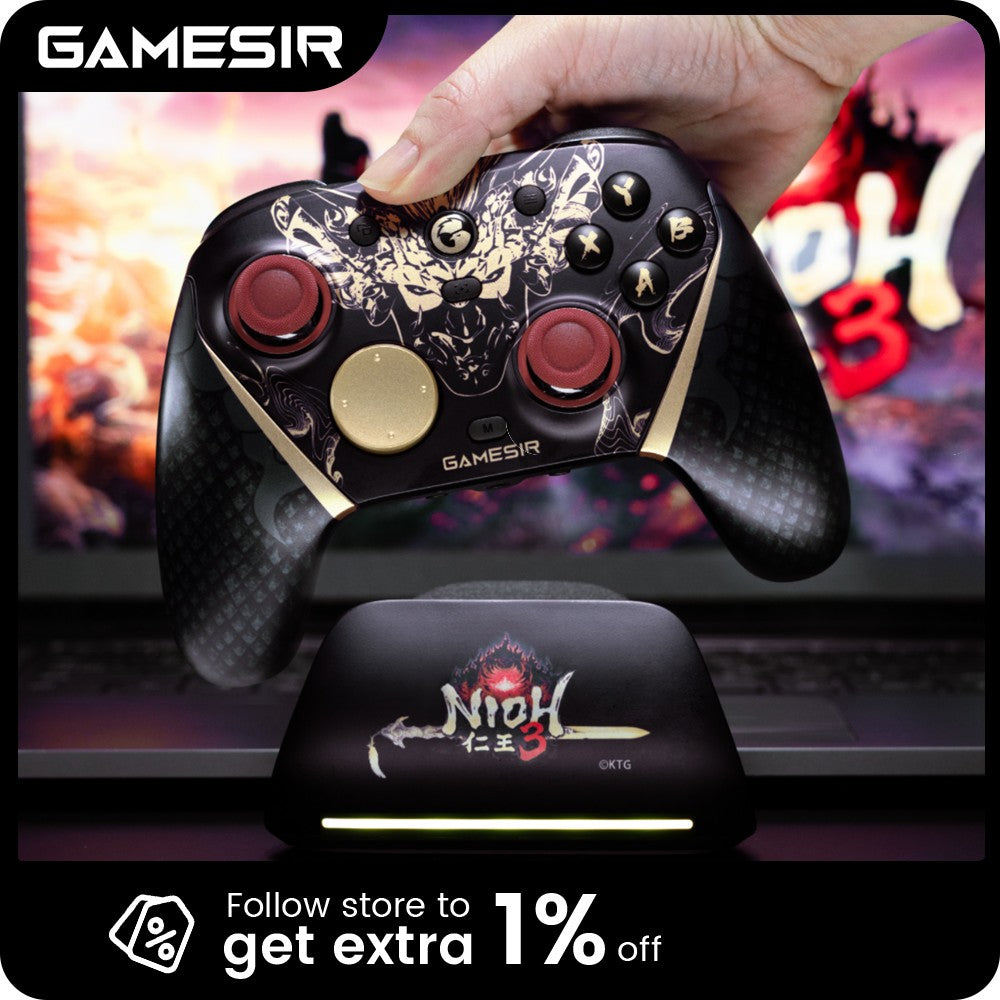 GameSir G7 Pro 8K Nioh 3 Edition Esports Wireless Switch Controller with Charging Dock, TMR Gen-2 Joystick, Hall Effect, Gyro