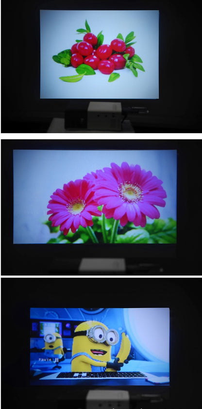 YG300 Mini Projector LED Yg300 Upgraded Version 1000 Lumen 320x240P HDMI-compatible USB Audio Home Media Player Beamer