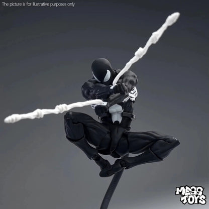 Boneco Homem-Aranha Feito à Mão Modelo Personalizado Brinquedo CT Preto Vermelho Homem-Aranha Boneco de Ação para Crianças Presente Colecionável da MessToys