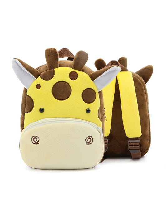 Boys Girls Backpack Cute Animal Giraffe Children Plush Backpack Kindergarten School Bag
