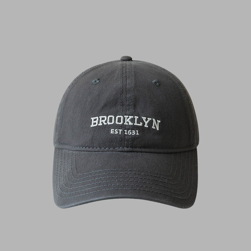 Soft Cotton Letters Baseball Cap For Women Men Retro Embroidery Curved Brim Hat Unisex Ponytail Hip Hop Dad Trucker Sun Hats