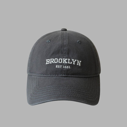 Soft Cotton Letters Baseball Cap For Women Men Retro Embroidery Curved Brim Hat Unisex Ponytail Hip Hop Dad Trucker Sun Hats