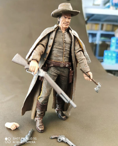 NECA Heróis do Oeste Megan Fox Leila Josh Brolin Jonah Hex QUENTIN Turnbull Boneco de Ação Fora de catálogo Colecionável Modelo Brinquedo Presente