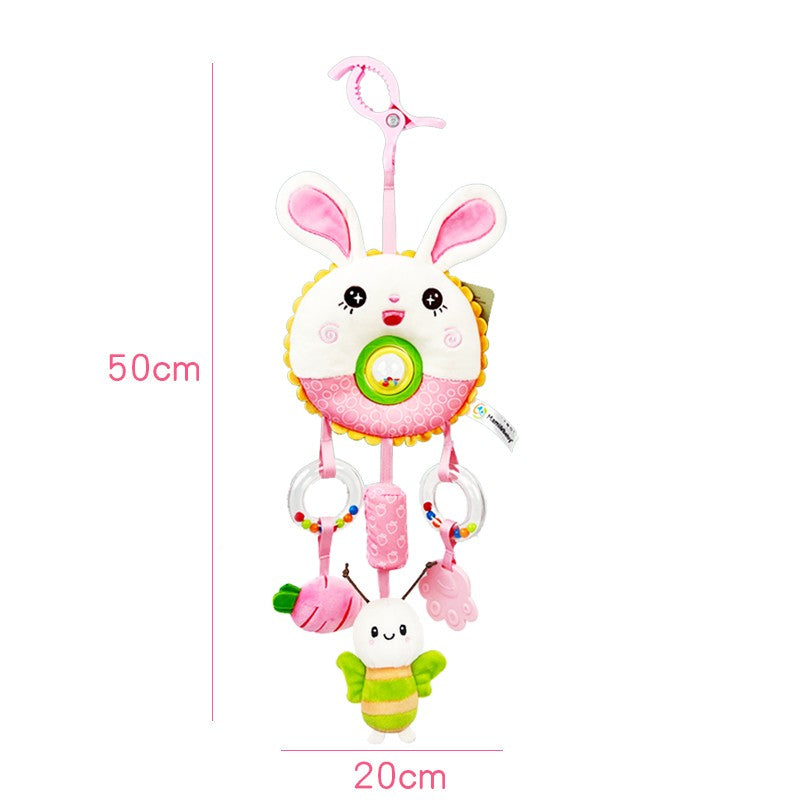 Hanging Rattles Toys Car Seat Toys for Babies 0-6 Months Newborn Crib Toys Sensory Soft Stuff Baby Stroller Toys for 0 12 Months