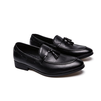Social Shoe Male High Quality Formal Leather Shoes Men Casual Tassels Business Loafers For Man Dress Shoes Comfortable