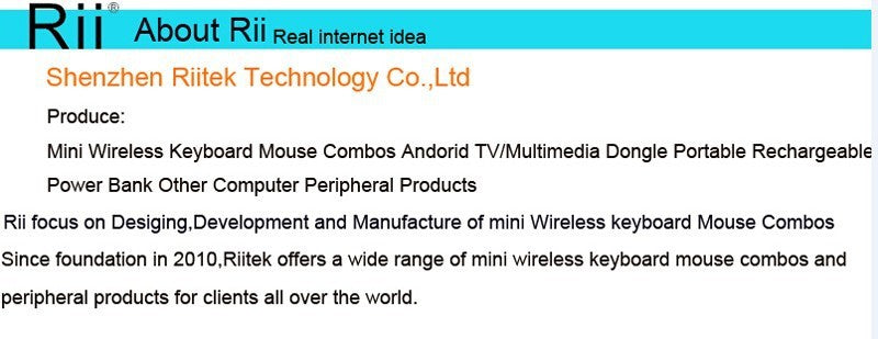 Teclado Sem Fio Bluetooth Rii i4 Mini Com Touchpad 2.4GHz Retroiluminado Mouse Controle Remoto Para Windows Android TV Box Smart TV