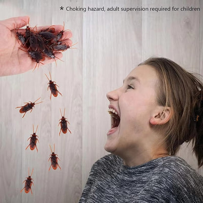 12/24pcs Halloween Simulation Bug Cockroach Spider Centipede Scorpion Plastics Prank Bug Funny 2025 Halloween DIY Decoration