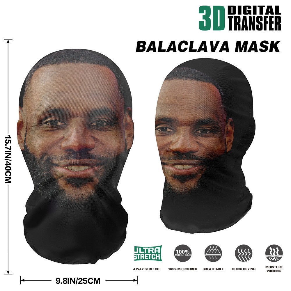 Full Face Mask Celebrity Ball-game Star Face Mask Simulation kanye Shiesty Mesh Mask For Men Party Supplies Cosplay Props NoveL