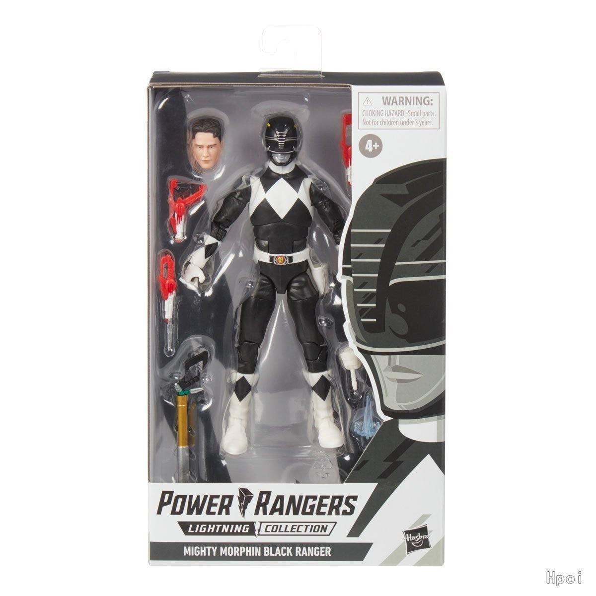?Promoções Quentes?Hasbro Original Power Rangers Lightning Collection Mighty Morphin Power Rangers Boneco Ranger Preto Figura de Anime Presente