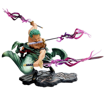 One Piece 10CM Bonecos de Anime GK Roronoa Zoro Três Espadas Sa-maximum PVC Bonecos Colecionáveis de Ação Presentes Infantis
