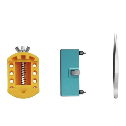 Conjunto de Ferramentas de Reparo 3 em 1 Chave para Abrir Fundo de Relógio Ferramenta de Abertura Ajustável para Fundo de Caixa de Relógio Abridor de Fundo de Caixa de Relógio Suporte de Removedor de Reparo