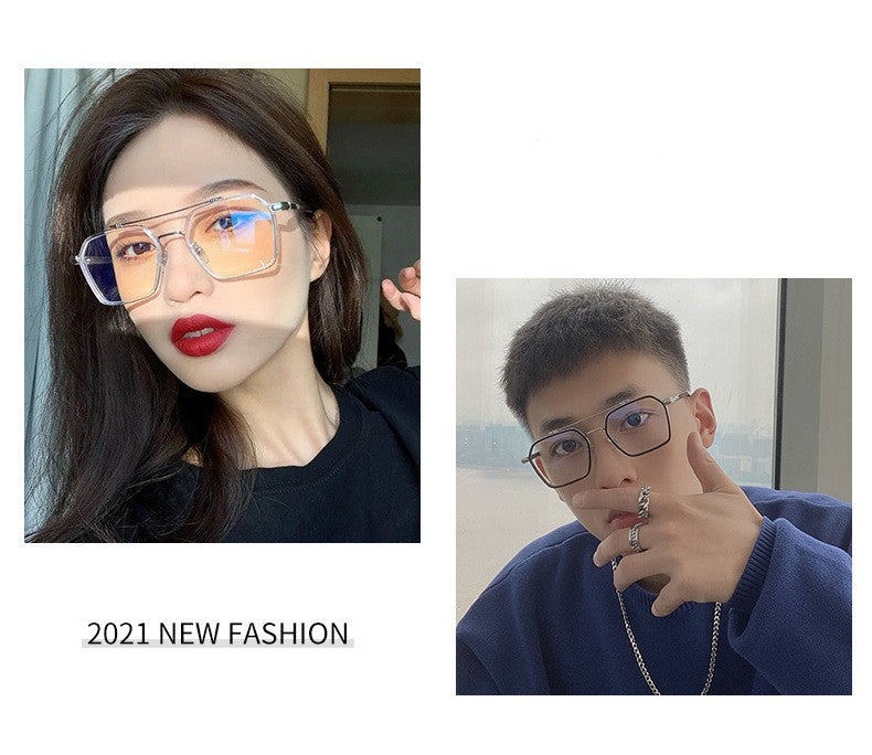 MIZHO Filtering Protect Eyesight Anti Blue Light Glasses Men Ultra light weight Blocking Glare Tony Stark Glasses Frame iron Man