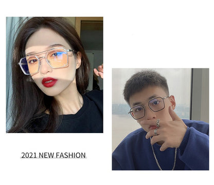 MIZHO Filtering Protect Eyesight Anti Blue Light Glasses Men Ultra light weight Blocking Glare Tony Stark Glasses Frame iron Man