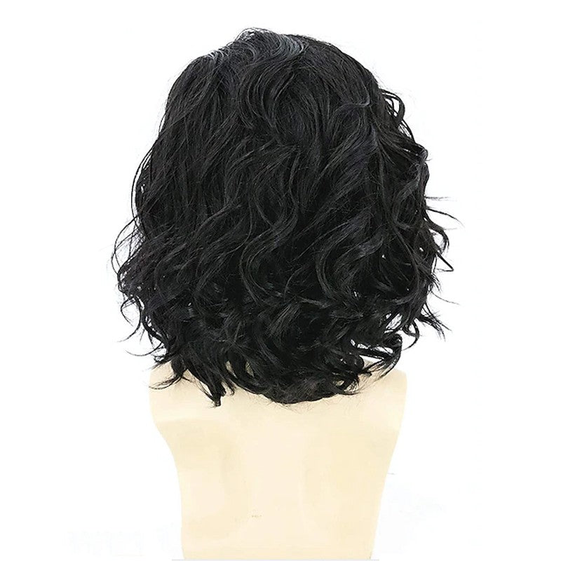 HAIRJOY Jon Snow Cosplay Wigs for Men Women Heat Resistant Fiber Synthetic Hair Curly  Anime Wigs