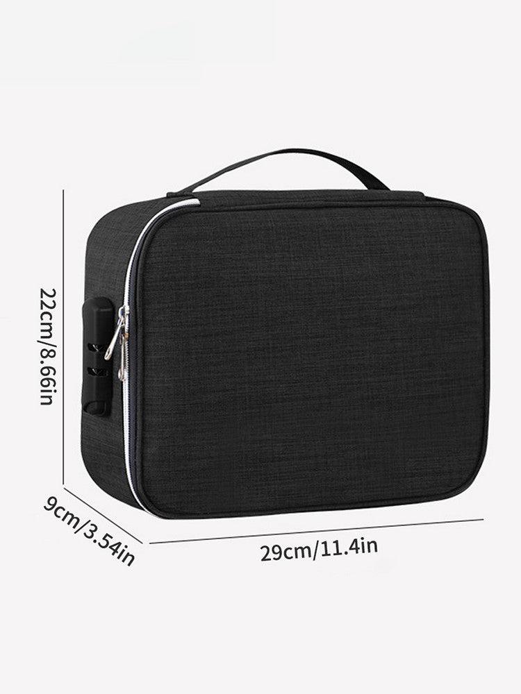 Locking Tech Organizer Bag - Anti-Theft Storage Case with Password Protection for iPad, Laptop Cables & USB Drives