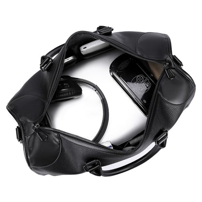 Men‘s Luxe Business Travel Bag Large Capacity with 15.6' Laptop Waterproof PU Material Lightweight for Trip Gym Bolsos de Viajes