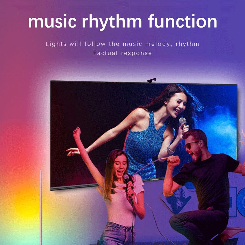 Smart TV LED Backlight with Camera for 55-75 inch Screens RGBIC LED Strip Lights Sync to Screen& Music Gaming Room Decor Light