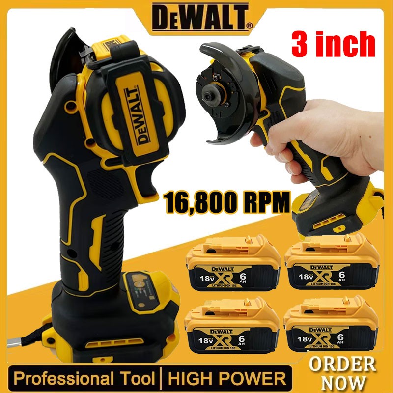 DEWALT Esmerilhadeira sem Fio Máquina de Corte Retífica Polidora Cortadora de Diamante Elétrica Ferramentas Elétricas Esmerilhadeira Angular