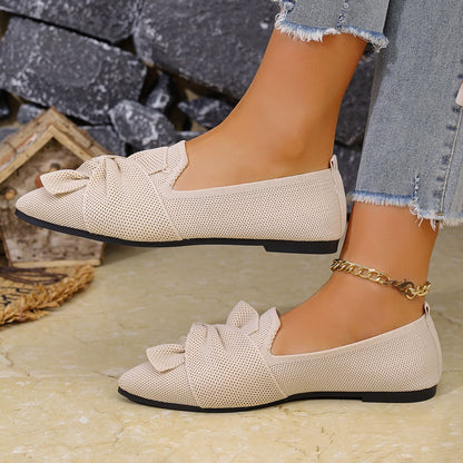 2025 Women Flats Walking Shoes Pointed Top Solid Color Loafers Mesh Breathable Shoes Comfortable Women Sneakers Zapatos De Mujer