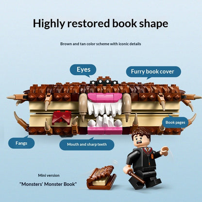 LEGO blocos de montar montam livro de monstros mordedores Harry Potter 76449 para meninos e meninas, brinquedos infantis, presentes de Natal