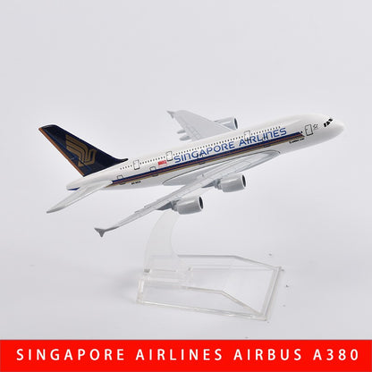 JASON TUTU Emirates Airbus A380 Aeronave Diecast Metal 1/400 Escala Miniatura Avião Modelo Aviões Dropshipping