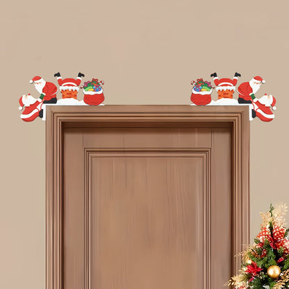 Christmas Gingerbread Man Wooden Door Frame Decoration Merry Christmas Decor for Home 2025 Navidad Xmas Ornament New Year 2026
