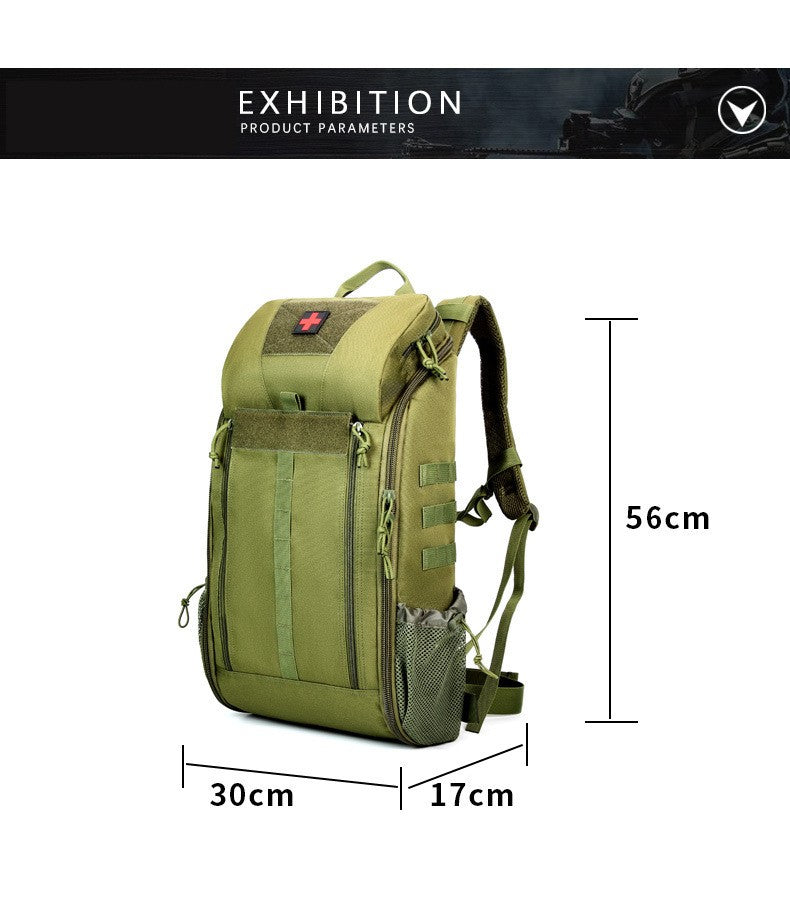 Tactical Outdoor Medical Backpack Large Capacity Camping Mountaineering Backpack Emergency Bag Multi-functional Storage Bag