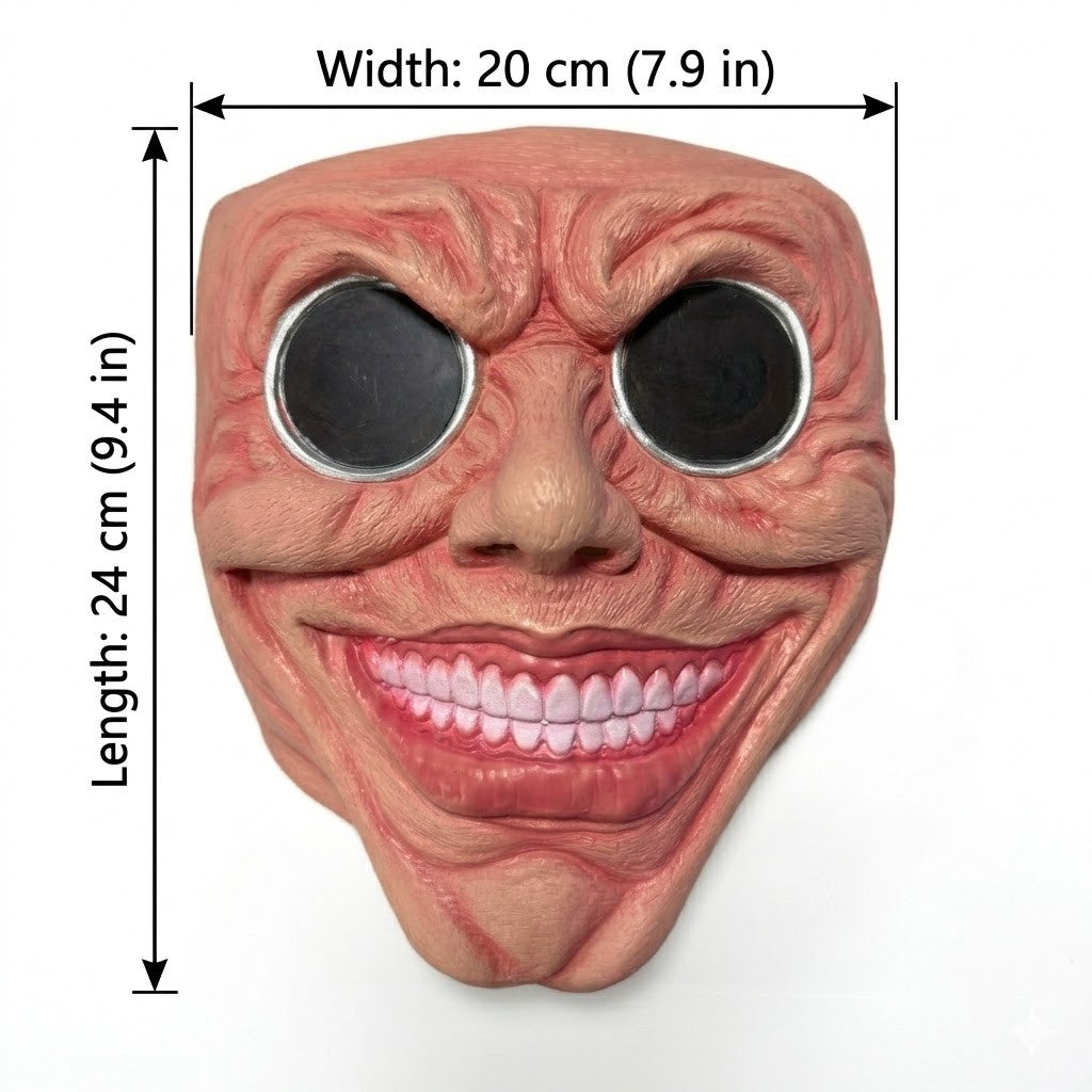 Scary Smile Black Hole Half Face Mask Horror Halloween Cosplay Mask Funny Creepy Party Costume Props Adult Masquerade Masks