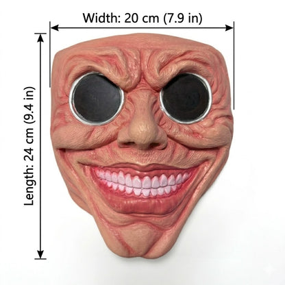 Scary Smile Black Hole Half Face Mask Horror Halloween Cosplay Mask Funny Creepy Party Costume Props Adult Masquerade Masks
