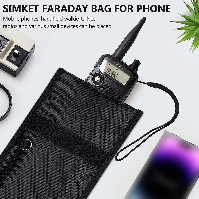 Car key Signal Shielding Bag Waterproof Fireproof RFID Blocking Pouch Car Key Faraday Bag RF Signal Blocker Mobile Phone Case
