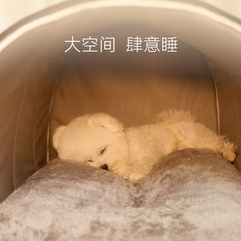 Cama de Cachorro de Inverno Autorrequecível Casa de Filhotes Aconchegante Tenda de Dormir para Gatos Caverna para Gatos Camas Ninho de Gatinhos Interno Cabana de Canil para Cães Gatos Pequenos e Médios