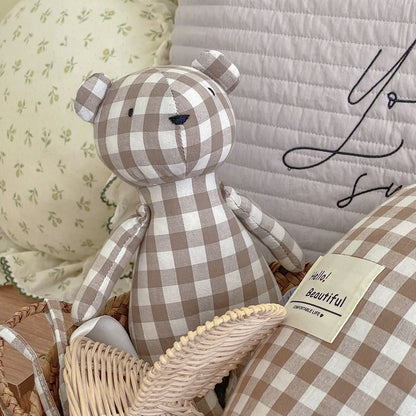 2024 New Little Bear Cloth Art Doll Cute and Creative Cloth Doll Doll Doll Adorable Baby Comfort Toy