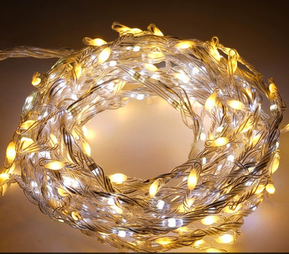 2.5M 232LED Fairy Lights String with Flat Cables Flowing Strobe Copper Wire Lights Festival Outdoor Waterproof Decorative Lights