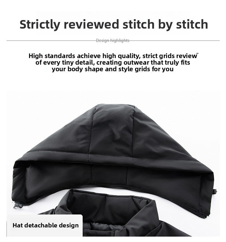 High End Long Thicken Winter New Brand Casual Fashion Hooded Parka Jacket Heavy Windbreaker Outdoor Windproof Coats Outerwear