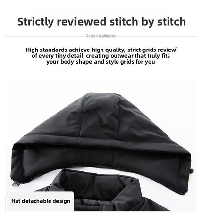 High End Long Thicken Winter New Brand Casual Fashion Hooded Parka Jacket Heavy Windbreaker Outdoor Windproof Coats Outerwear