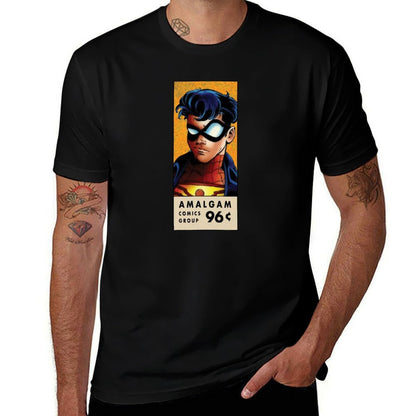 Spider Boy Amalgam Comics - Retro Corner Box T-Shirt black cotton t-shirt plain for man package funny t shirts cotton T-Shirt
