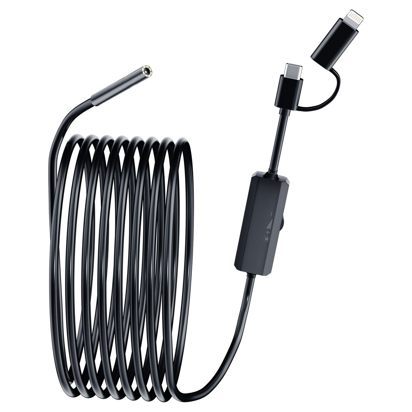 Endoscópio 5,5/8mm para Android Iphone&IOS Smartphone Tubulação Automotiva Boroscópio Ferramentas de Inspeção de Esgoto Câmera de Endoscopia