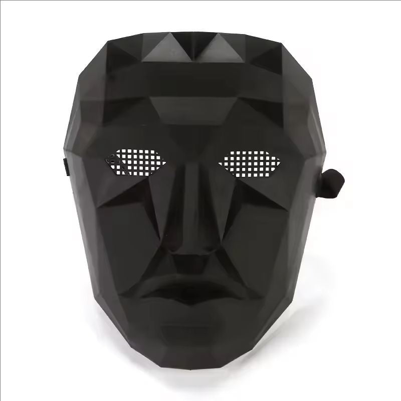 Adult Calamari Game Cosplay Costume With Gloves Black Triangle Disguise Round Square Carnival Party Medieval Coat Mask Set Hallo