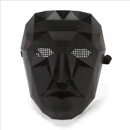 Adult Calamari Game Cosplay Costume With Gloves Black Triangle Disguise Round Square Carnival Party Medieval Coat Mask Set Hallo