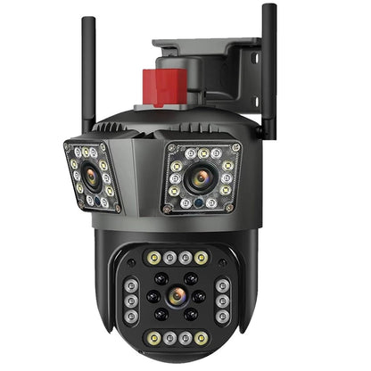 12MP Three Screen WIFI IP Camera Outdoor Three Lens PTZ Cam Ai Human Detection Waterproof Wireless CCTV Video Security Cameras