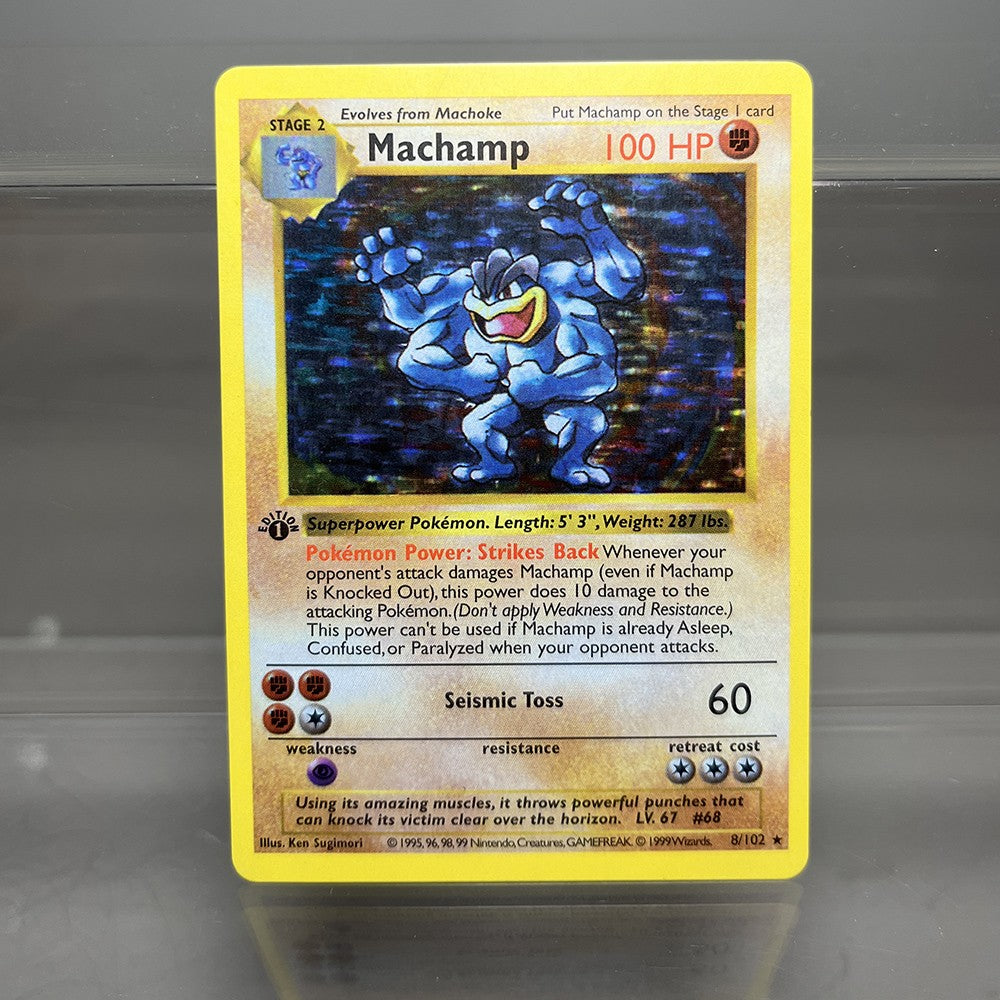 Cartas PKM 1ª Edição Charizard Blastoise Dragonite 1996 Base Set Cartas Holográficas Individuais Coleção de Cartas de Jogo Cartas Proxy PTCG