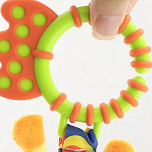 47CM Baby Stroller Soother Hanging Doll Giraffe with Soft Cotton Crib Bell Infant Bed Game Educational Toy for Son Daughter Gift